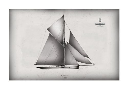 Americas Cup Pen Ink Prints